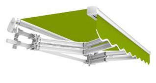 Dvostruke ruke s motornim povlačenjem tende